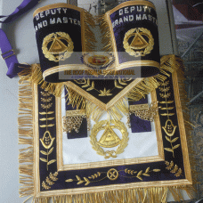 Masonic Grand Master Apron/Grand Lodge Officer Apron 