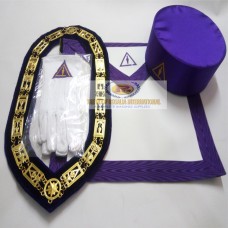 Masonic RSM Apron, chain collar and crown 