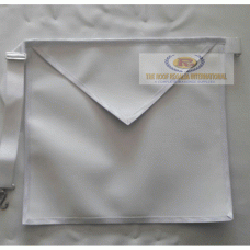 Masonic White Apprentice Apron Double flap 