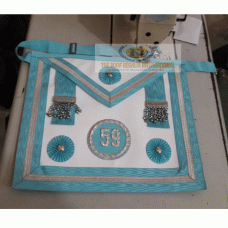 Masonic Irish regalia Craft Master Mason Apron with badge 