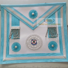 Masonic Irish regalia Craft Master Mason Apron with badge 