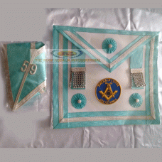 Masonic Irish regalia Craft Master Mason Apron & Collar 