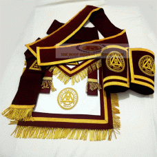 Masonic Irish regalia Royal Arch Apron , Sash and collar with cuff pairs